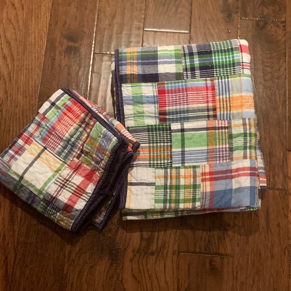 Pottery Barn Kids Bedding Pottery Barn Kids Madras Plaid Twin Quilt
